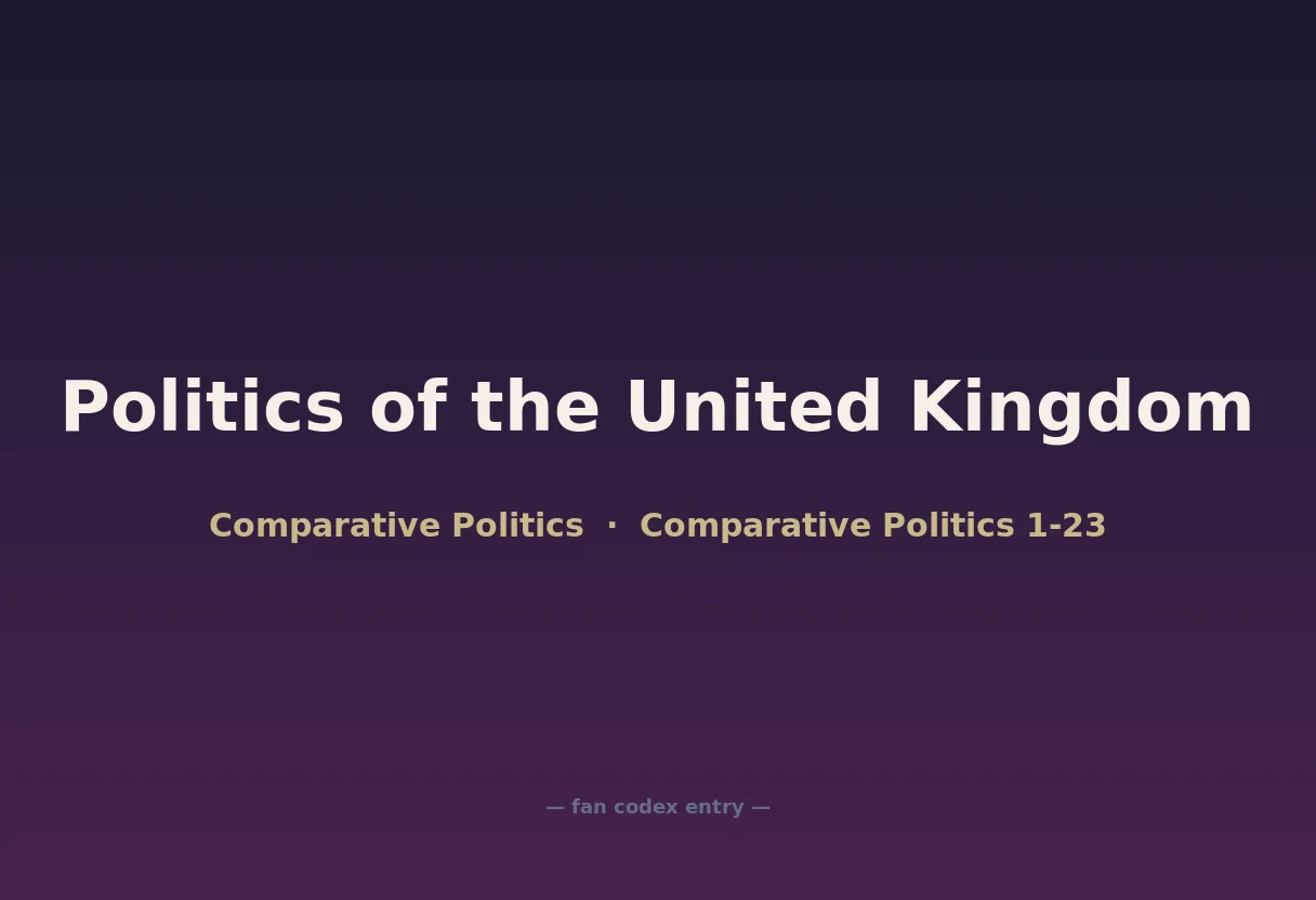 Politics of the United Kingdom